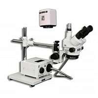 SMT Zoom Stereo Digital Microscope Package on Boom Stand for Surface Mount Technology Inspection