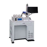 20w LED Bulb Desktop Table Fiber Laser Marking Machines Marker on Metal With Screen High Speed 8 Rotary Making Stations